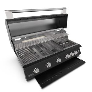 Fusion 500 Matte Black Built in Gas Barbecue
