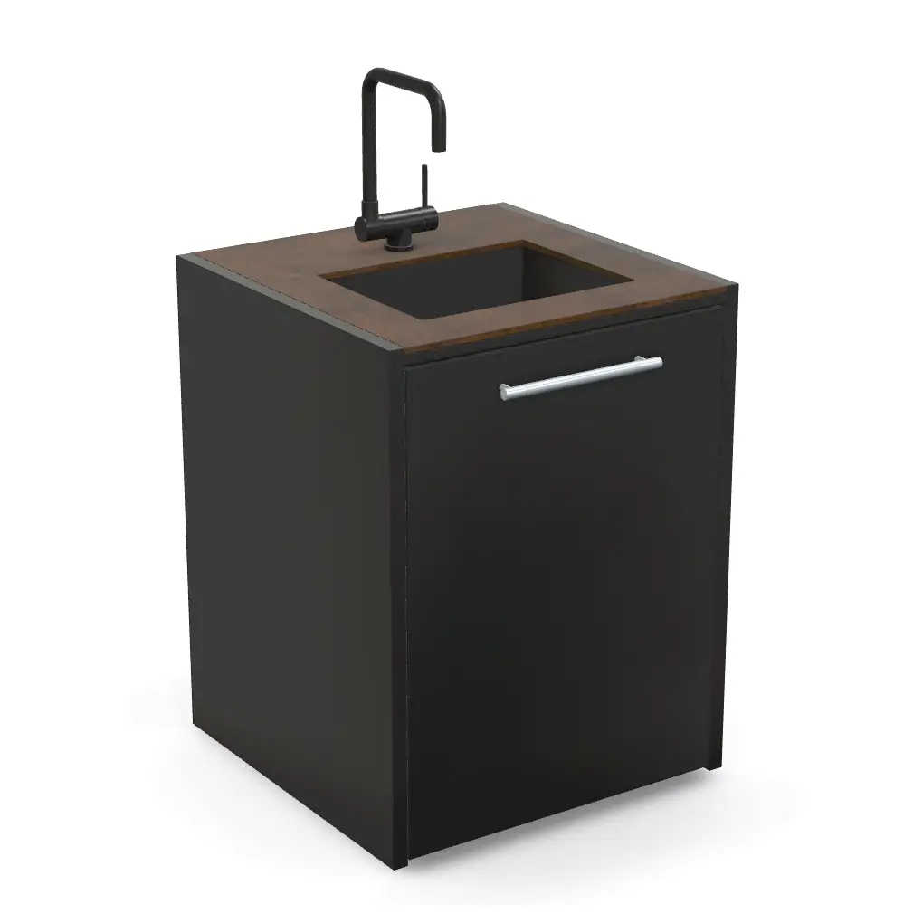 Brabura CT 60 Sink Cabinet with Iron Corten Countertop