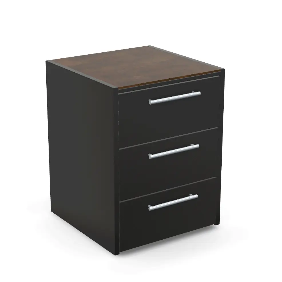 Brabura CT 60 Triple Drawers with Iron Corten Countertop