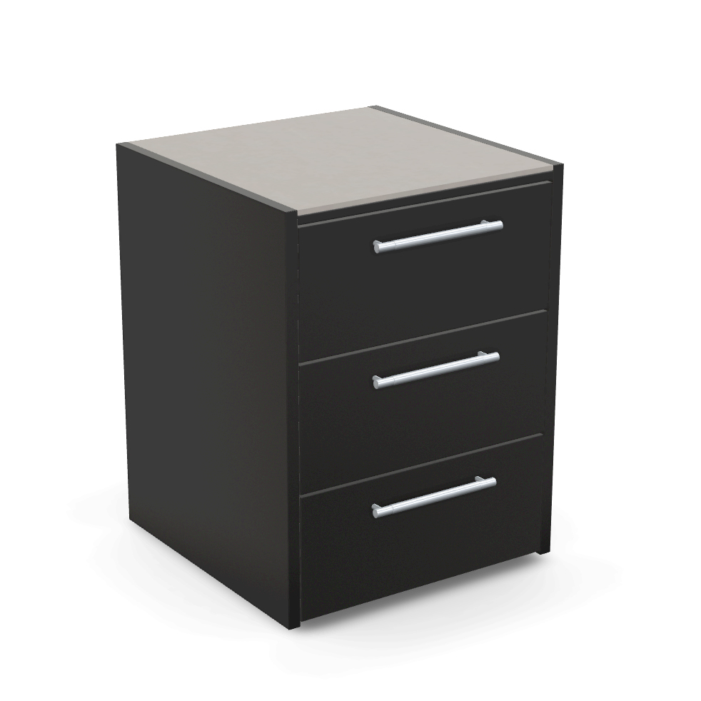 Brabura CT 60 Triple Drawers with Pietra Di Luna Countertop